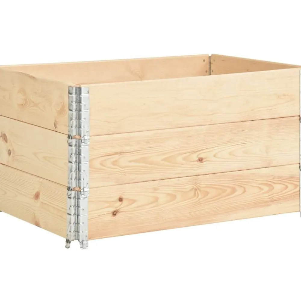 Best Kuormalavan reunukset 3 kpl 50x100 cm täysi mänty Ajoneuvotarvikkeet