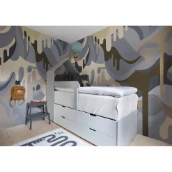 New Kuvatapetti Dripping Rainbow Beach non-woven mittatilaus Mittatilaustapetit
