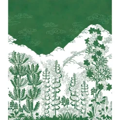 Clearance Kuvatapetti Eden Green non-woven mittatilaus Mittatilaustapetit