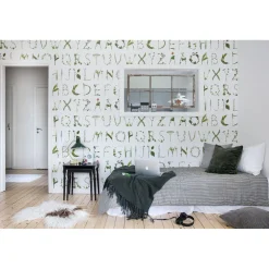 Sale Kuvatapetti Floral Alphabet non-woven mittatilaus Mittatilaustapetit