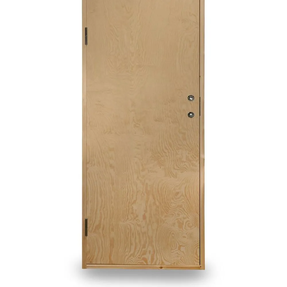 Online Kylmävaraston Ljusdal 100x210cm oikea, käsittelemätön sileä vaneri Varastonovet