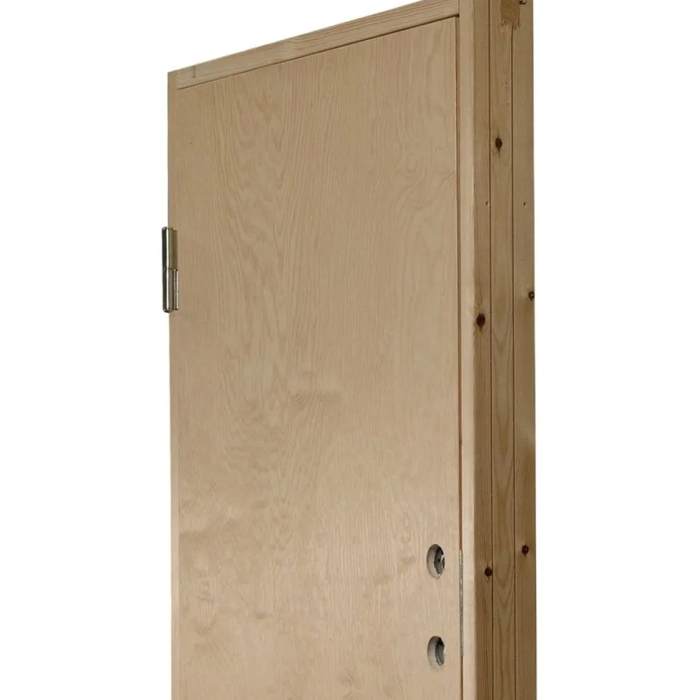 Online Kylmävaraston Ljusdal 100x210cm oikea, käsittelemätön sileä vaneri Varastonovet