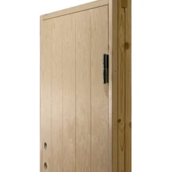 Kylmävaraston ovi Ljusdal 80x190cm oikea, käsittelemätön urajyrsitty vaneri*JABO