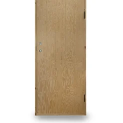 Kylmävaraston ovi Ljusdal 80x190cm oikea, käsittelemätön urajyrsitty vaneri*JABO