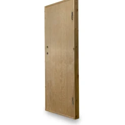 Kylmävaraston ovi Ljusdal 80x190cm oikea, käsittelemätön urajyrsitty vaneri*JABO