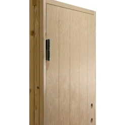 Kylmävaraston ovi Ljusdal 80x190cm vasen, käsittelemätön urajyrsitty vaneri*JABO New
