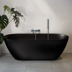 Kylpyamme Stillsam, 1600 mm, musta*Bathlife Discount
