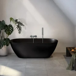 Kylpyamme Stillsam, 1600 mm, musta*Bathlife Discount