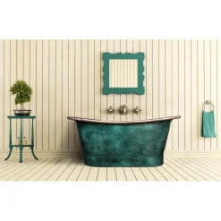 Sale Kylpyamme Venus 270 l 170x70x72 cm kupari vihreä Kylpyammeet