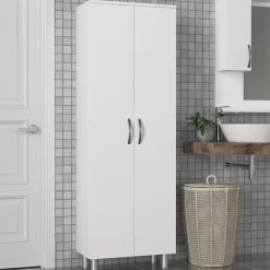 Kylpyhuoneen kaappi Arizona 2, 59.4x173.6cm, valkoinen*Linento Furniture New