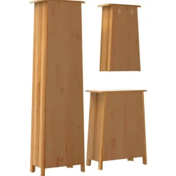 Kylpyhuoneen kaappisarja 3-osainen täysi mänty (23455)*FinePRICE Hot