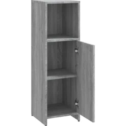 Kylpyhuoneen kaappi 30x30x95cm, tekninen puu, eri värejä*FinePRICE New