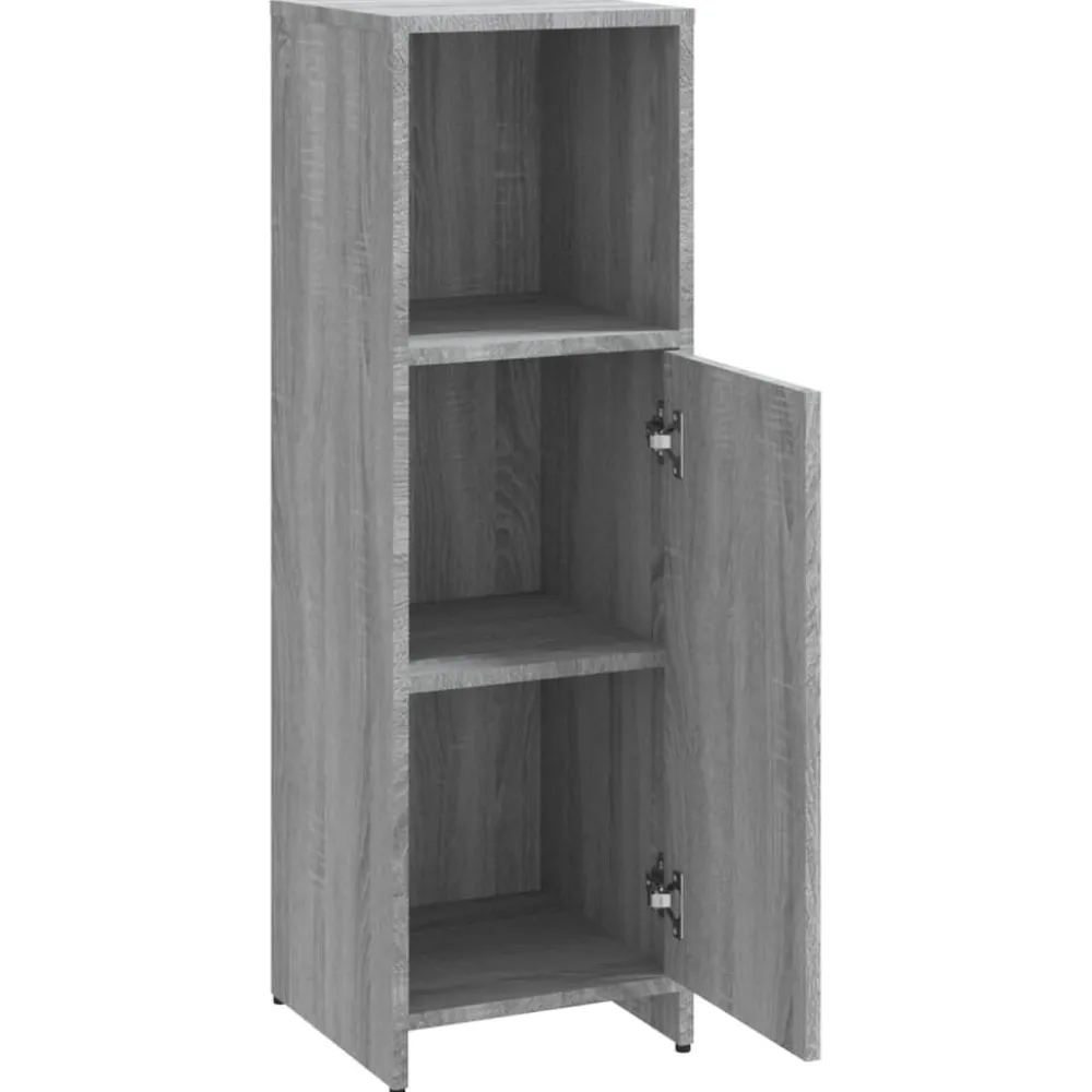 Kylpyhuoneen kaappi 30x30x95cm, tekninen puu, eri värejä*FinePRICE New