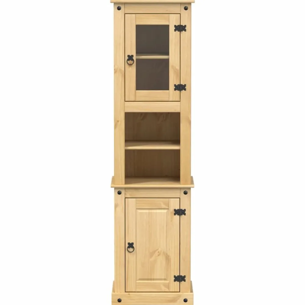 Discount Kylpyhuoneen korkea kaappi Corona 50x40x185 cm täysi mänty (02792) Kylpyhuoneen Kaapit