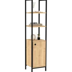 Hot Kylpyhuoneen korkea kaappi Derin, korkeus 161.8cm, ruskea Kylpyhuoneen Kaapit
