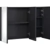 Kylpyhuoneen LED-peilikaappi, 89x14x62cm*FinePRICE