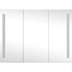 Kylpyhuoneen LED-peilikaappi, 89x14x62cm*FinePRICE
