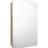 Kylpyhuoneen LED-peilikaappi, tammi, 60x11x80cm*FinePRICE Online