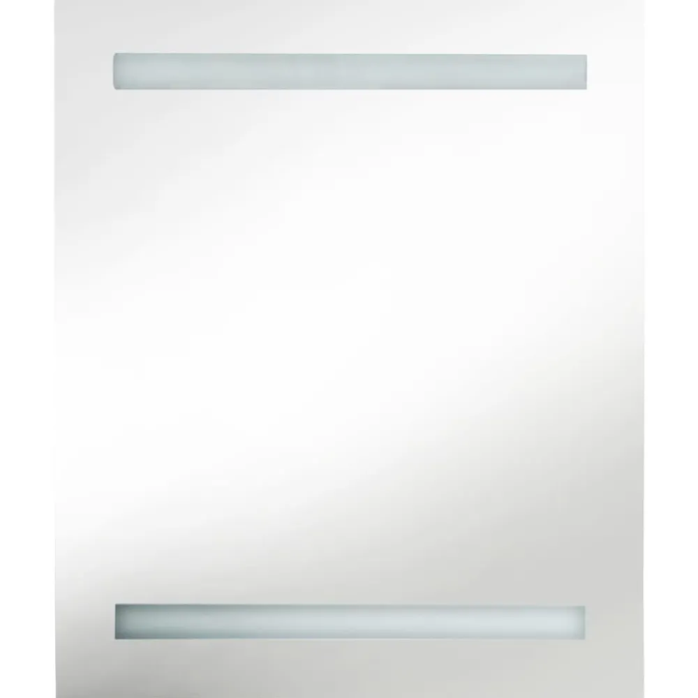 Hot Kylpyhuoneen LED-Peilikaappi kiiltävä valkoinen 50x14x60 cm (26486) Peilikaapit