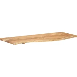 Kylpyhuoneen peilipöydän levy täysi akaasiapuu 140x55x2.5 cm*FinePRICE New