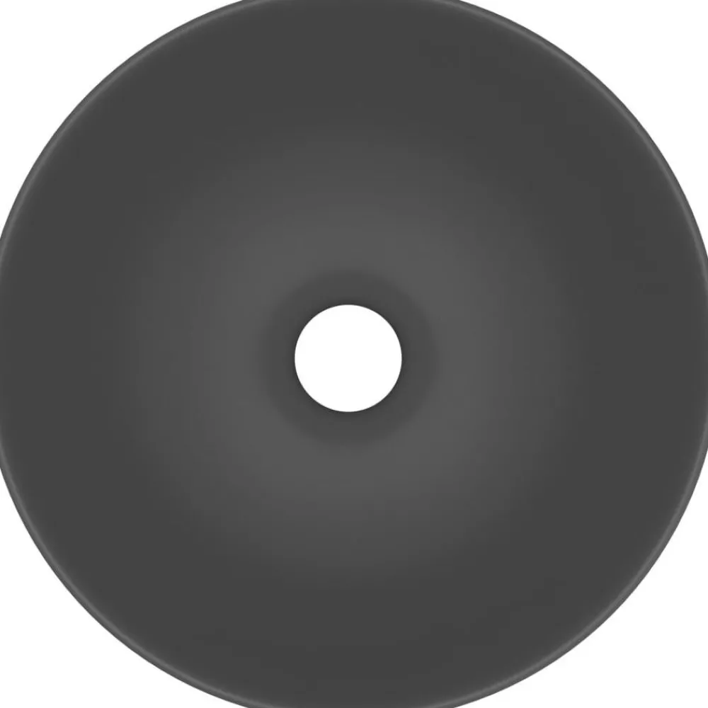 Best Kylpyhuoneen pesuallas keraaminen tummanharmaa pyöreä Malja-Altaat