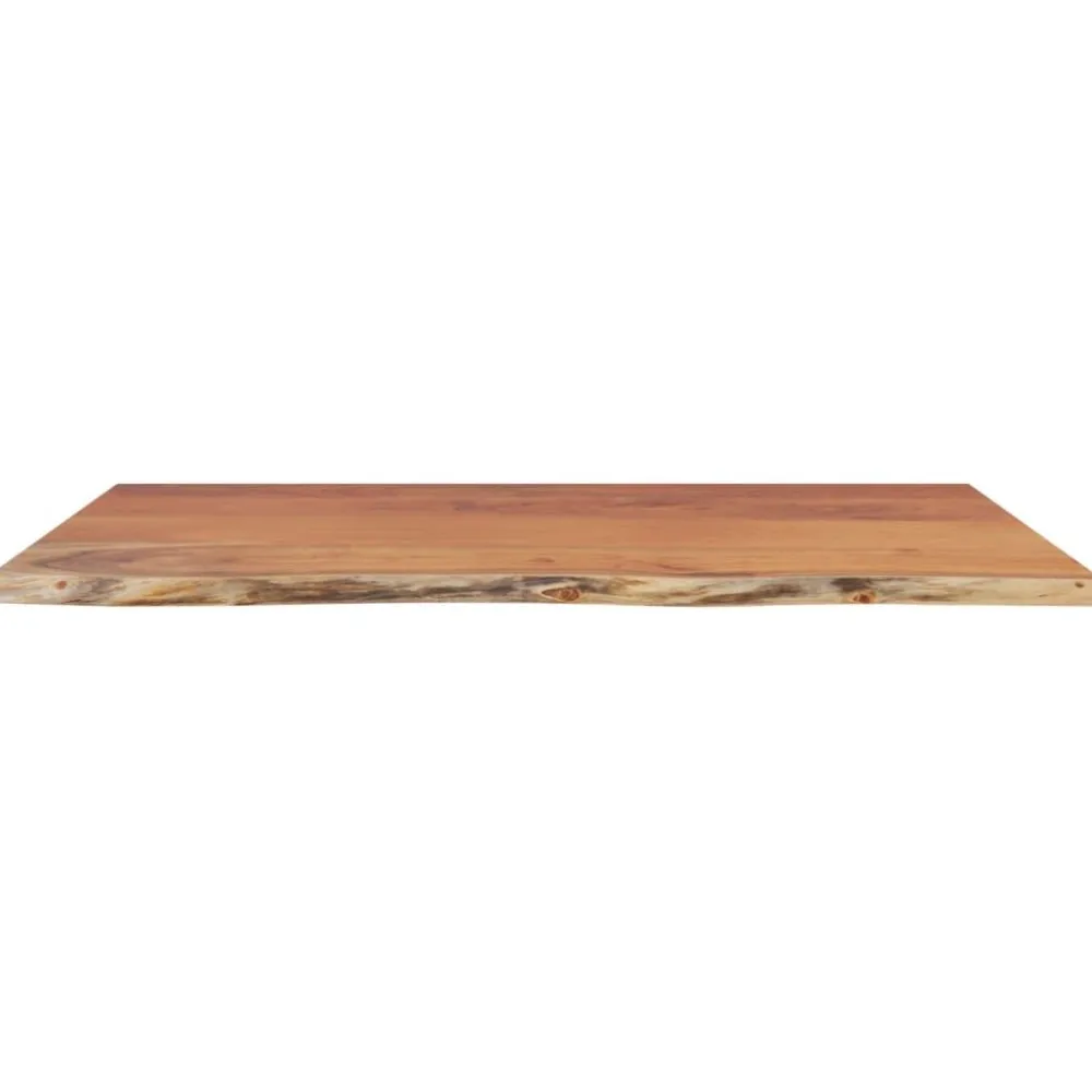 Kylpyhuoneen työtaso 90x60x2,5 cm suorakaide täysi akasiapuu (70261)*FinePRICE Outlet