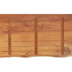 Kylpyhuoneen työtaso 90x60x2,5 cm suorakaide täysi akasiapuu (70261)*FinePRICE Outlet