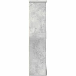 Kylpyhuonekaappi rullatelineellä Betoninharmaa 39x22x90 cm (58527)*FinePRICE