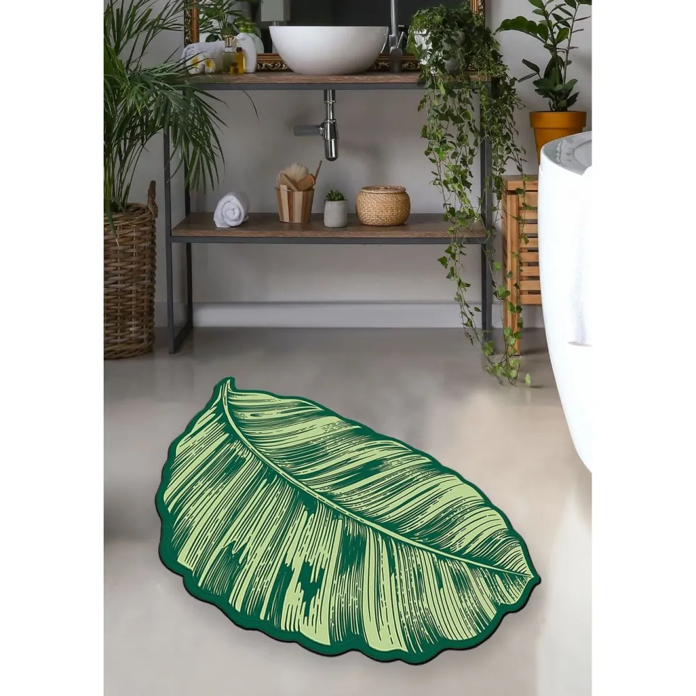 Outlet Kylpyhuonematto Sheet, 60x100cm, vihreä Kylpyhuonetekstiilit