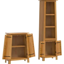 Kylpyhuoneryhmä allaskaapilla ja peilillä täysi mänty (23461)*FinePRICE Discount