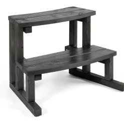 Kylpytynnyrin rappu Stepin 50 cm musta*Kirami Discount