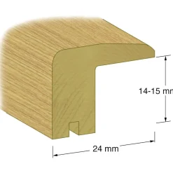 Best Kynnyslista Natur 24mm tammi lakattu, eri kokoja Lattialistat