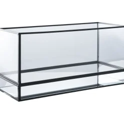 Kynttilälyhty Hurricane, 30x12x15cm, musta metalli/lasi*House Nordic Sale
