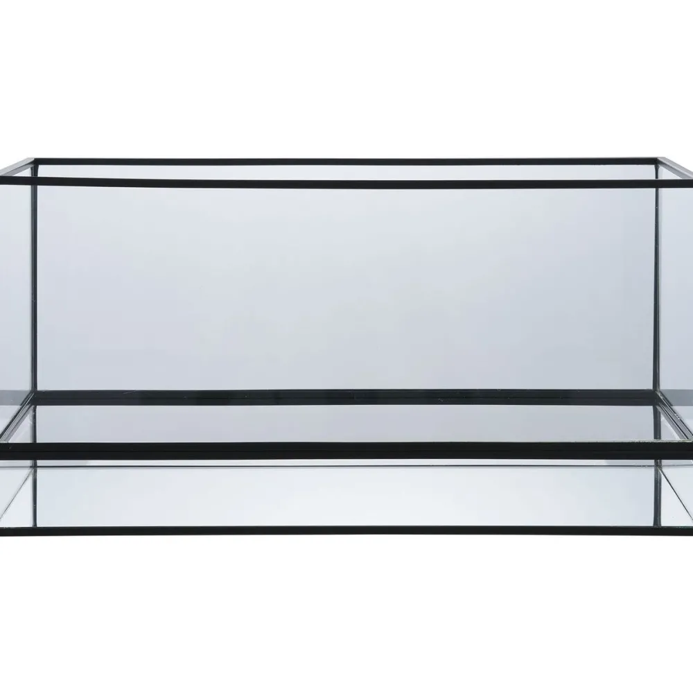 Kynttilälyhty Hurricane, 30x12x15cm, musta metalli/lasi*House Nordic Sale