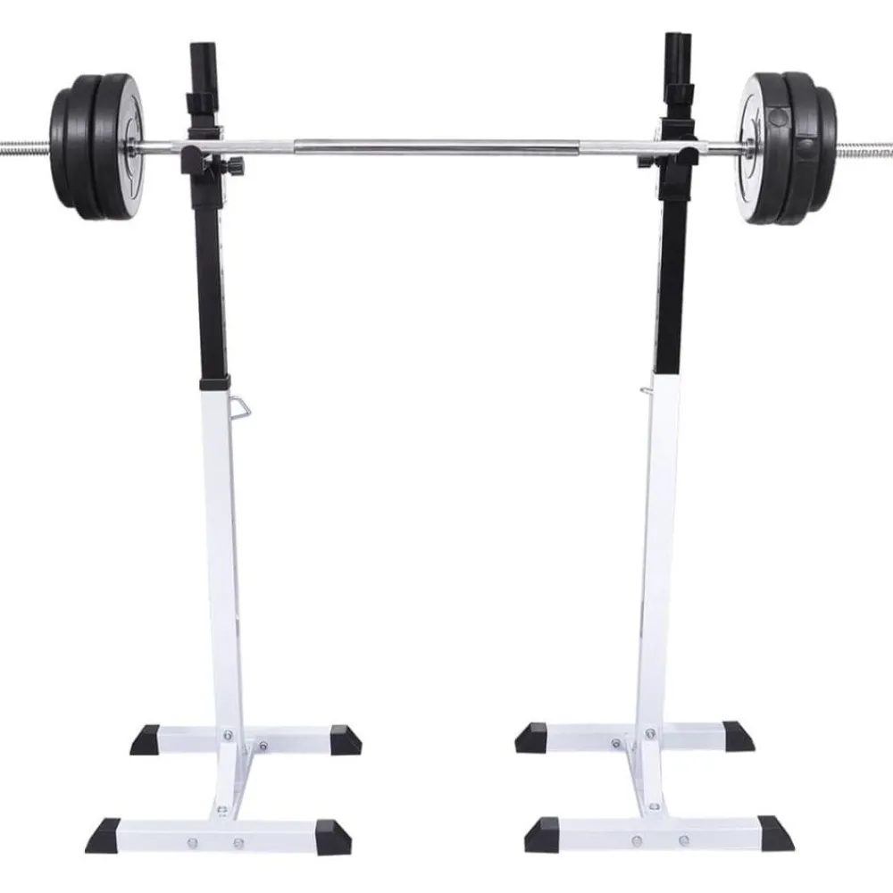 Online Kyykkyteline levytanko- ja käsipainosarjalla, 60.5kg Kuntosalilaitteet