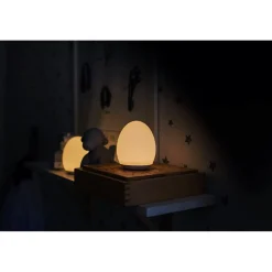 Outlet Ladattava LED-pöytävalaisin Oval Ø92x110 mm valkoinen Pöytävalaisimet
