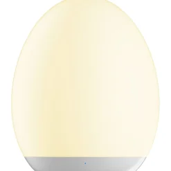 Outlet Ladattava LED-pöytävalaisin Oval Ø92x110 mm valkoinen Pöytävalaisimet