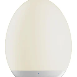Outlet Ladattava LED-pöytävalaisin Oval Ø92x110 mm valkoinen Pöytävalaisimet
