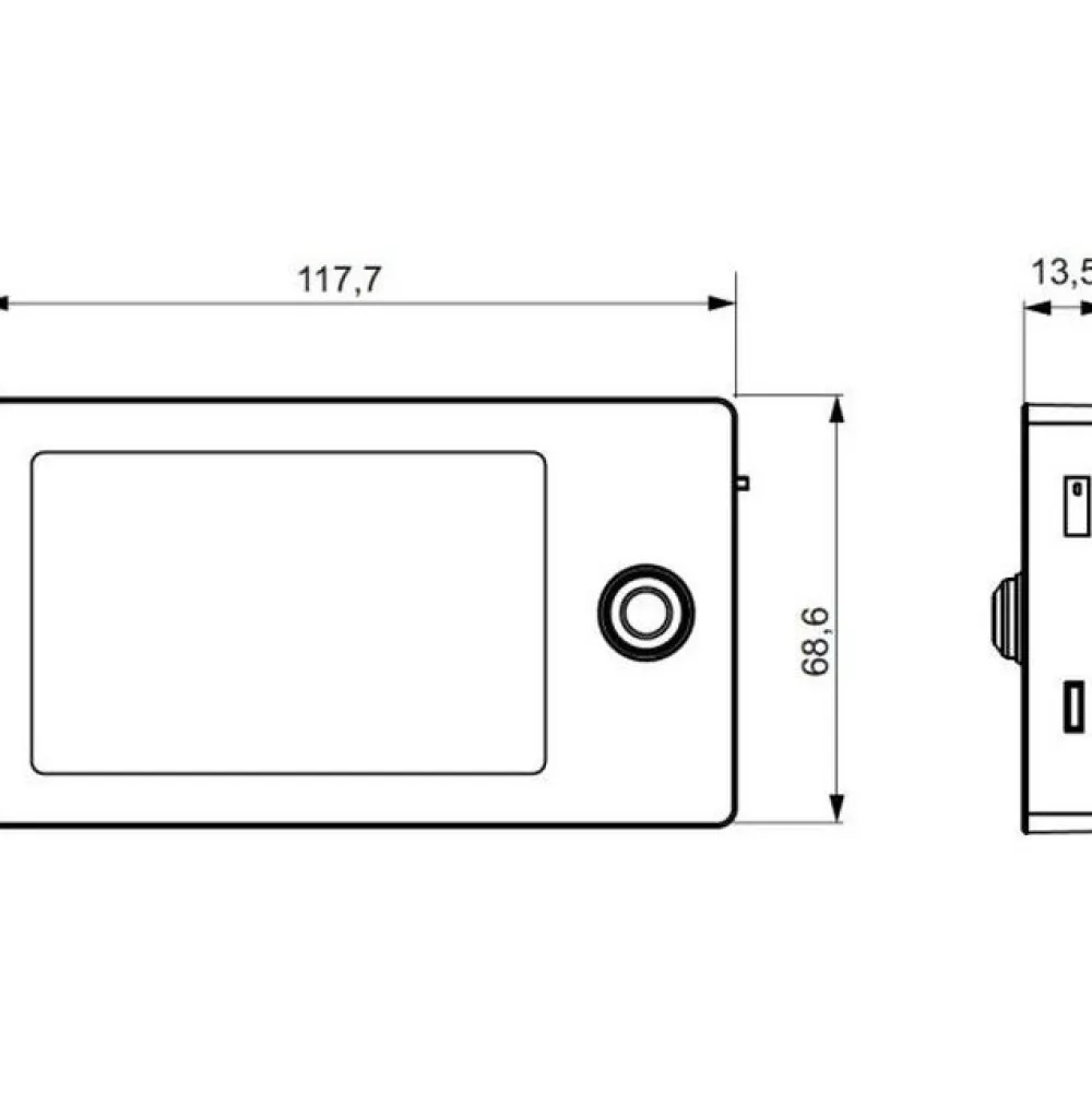 Outlet Ladattava valaisin SMART Li-ion 4000K Micro-USB Tunnistinvalaisimet