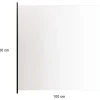 Hot Lasikaidepaneeli alumiinitolpille 100x100cm kirkas lasi Aitaelementit|Terassin Kaiteet