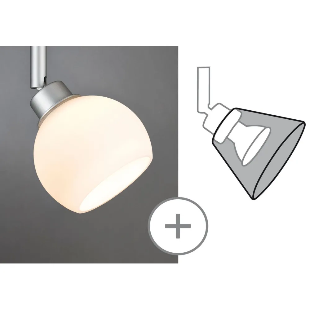 Clearance Lasikupu DecoSystems Wolbi Ø 90x70 mm opaali Lampunvarjostimet