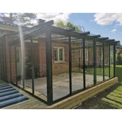 Lasiterassi 4x2,5 4000x2500 mm eri värejä*Maakunnan Lasi