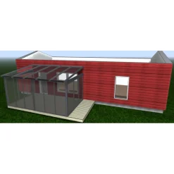 Lasiterassi 4x2,5 4000x2500 mm eri värejä*Maakunnan Lasi