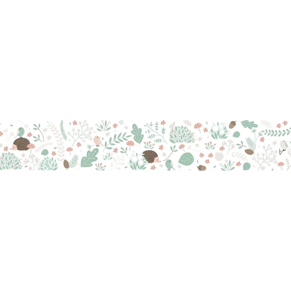 Lastenhuoneen boordi Kids Walls 45873, vinyylipinta, 0.18x5m, luonto, vihreä Tapettiboordit