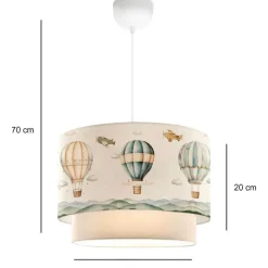 Lastenhuoneen riippuvalaisin 241678 valkoinen*Linento Lighting Hot