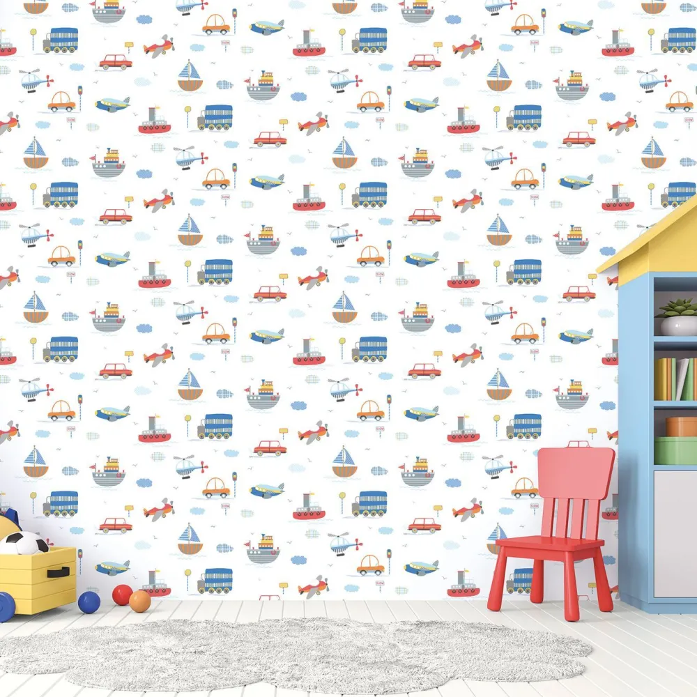 Lastenhuoneen tapetti Tiny Tots 2 G78415-17, auto*Galerie Best