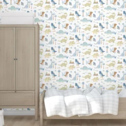 Lastenhuoneen tapetti Tiny Tots 2 G78363-64, dinosaurus*Galerie New