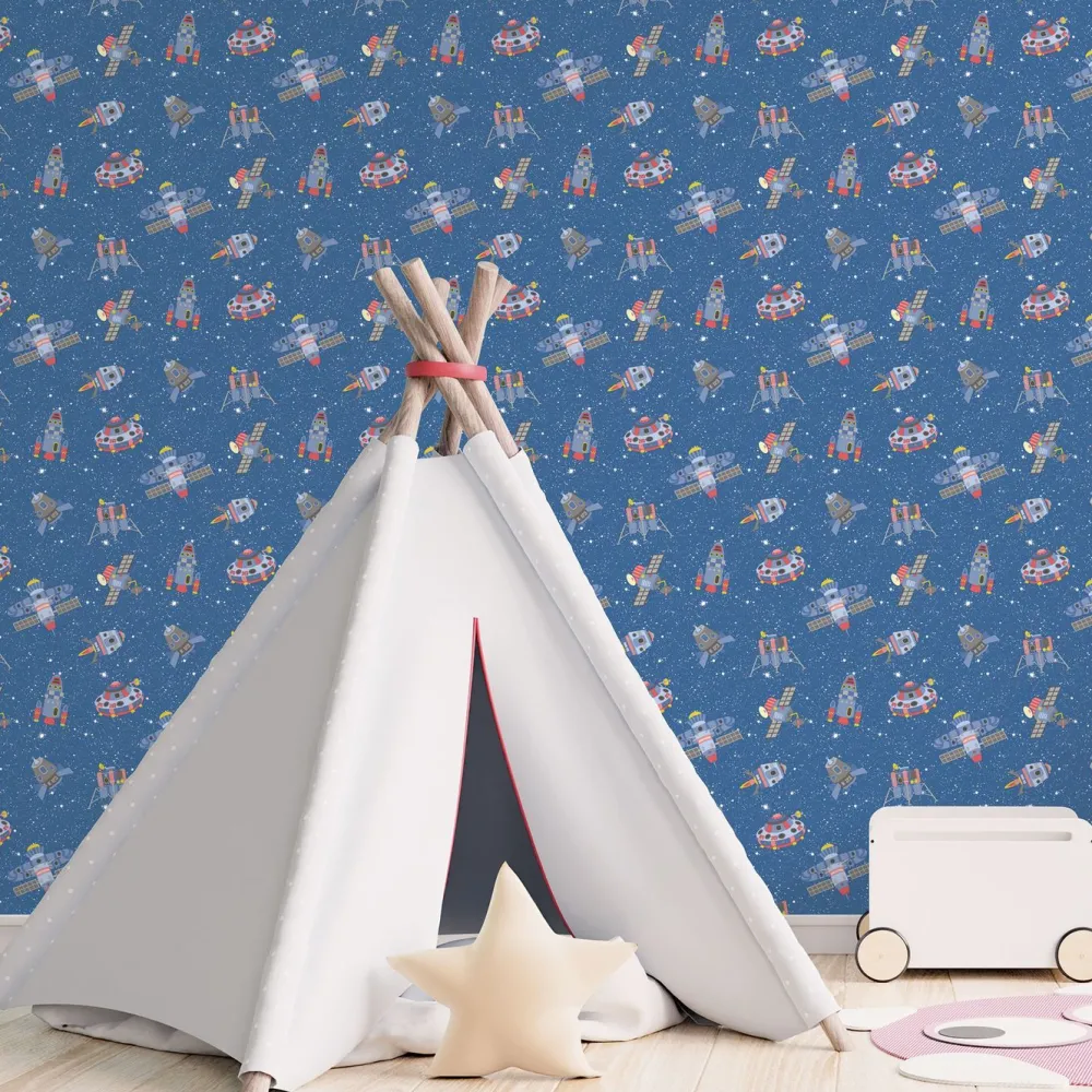 Outlet Lastenhuoneen tapetti Tiny Tots 2 G78410-12, avaruus Lastenhuoneen Tapetit