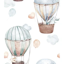 Lastenhuoneen tapetti Kids Walls 45865, vinyylipinta, pilvi, sininen*Tapetit.fi Clearance
