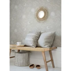 New Lastenhuoneen tapetti Happy Cloud, pilvi, harmaa/beige Lastenhuoneen Tapetit